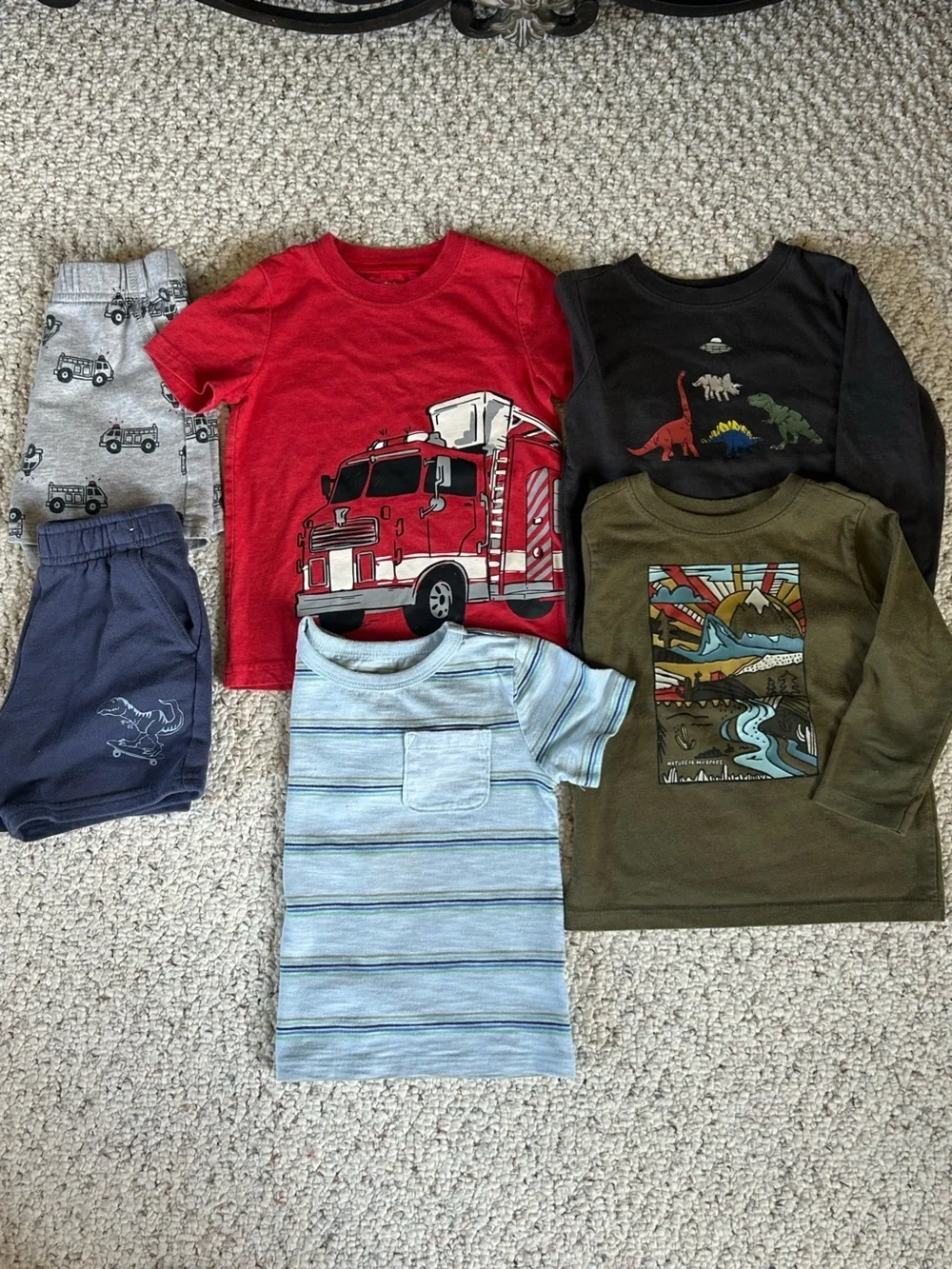Boys Clothing Bundle Spider-Man Hoodie Shirts Pants Garanimals Outfit Lot 2T
